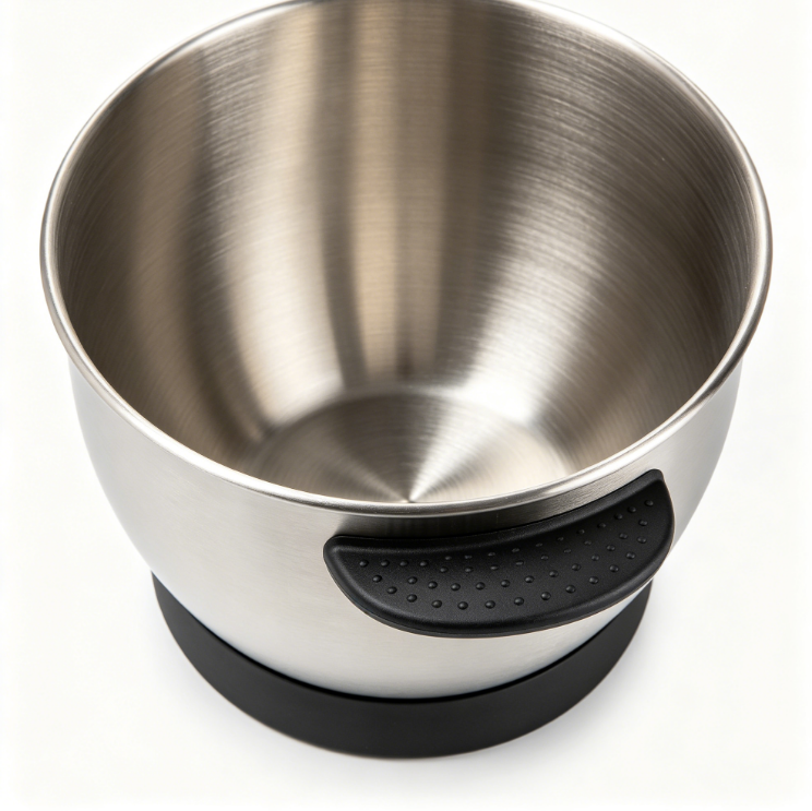 HOUSE OF BEVANS-Mixing Bowls with Airtight Lids Set, 8PCS Stainless Steel Nesting Bowls with Grater Attachments, Non-Slip Bottoms, 5, 4, 3.5, 2, 1.5QT for Mixing & Serving